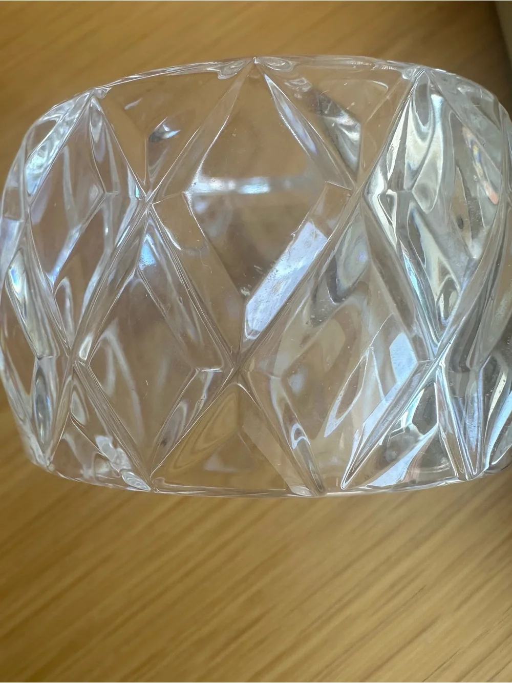 Clear Crystal Napkin Rings - Set of 4